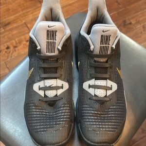 Mens Nike Basketball AIR MAX IMPACT 3 Size 9.5 Black Metallic Gold  DC3725 006